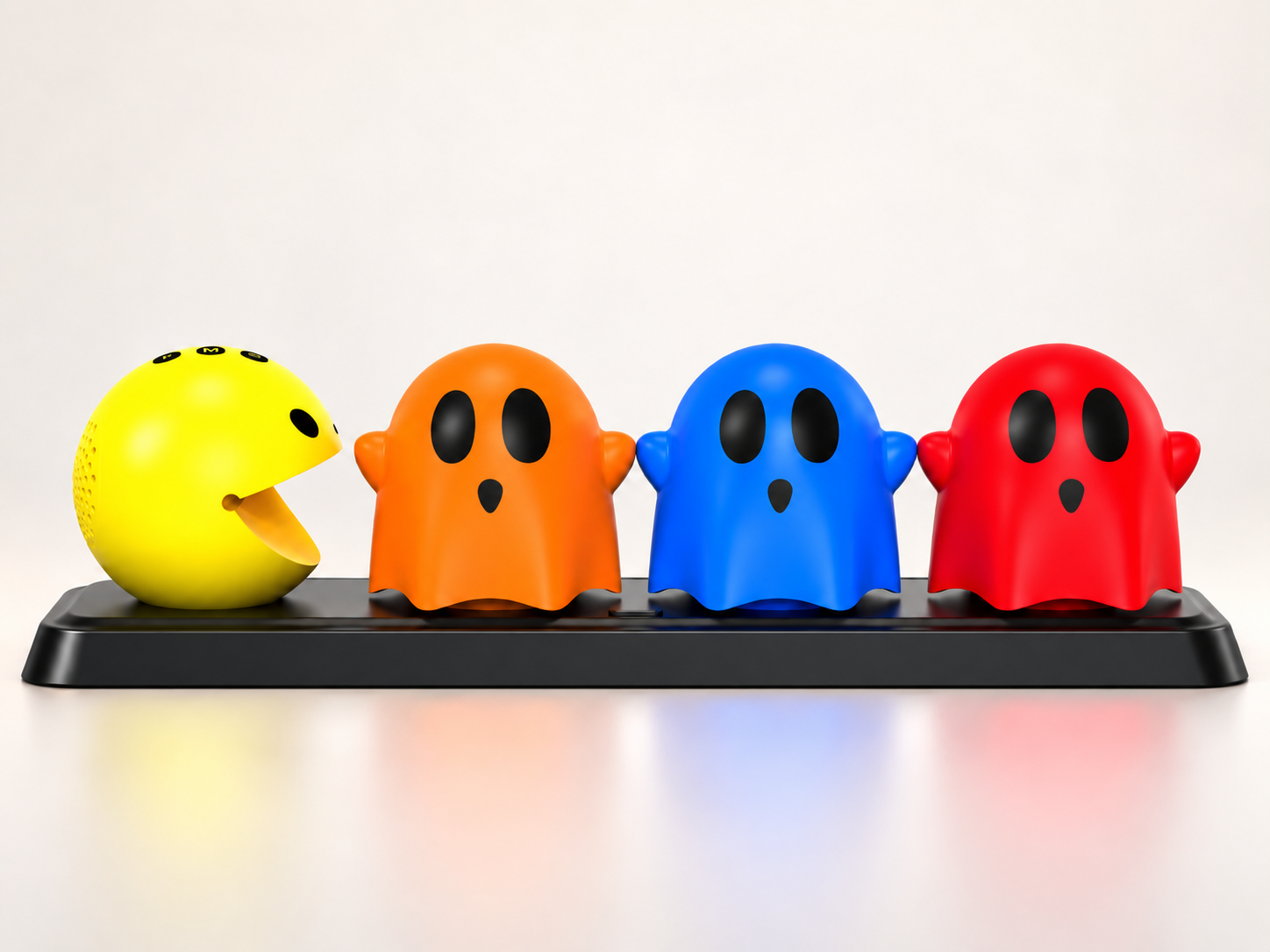 Complete four-character lighting system on a clean neutral background