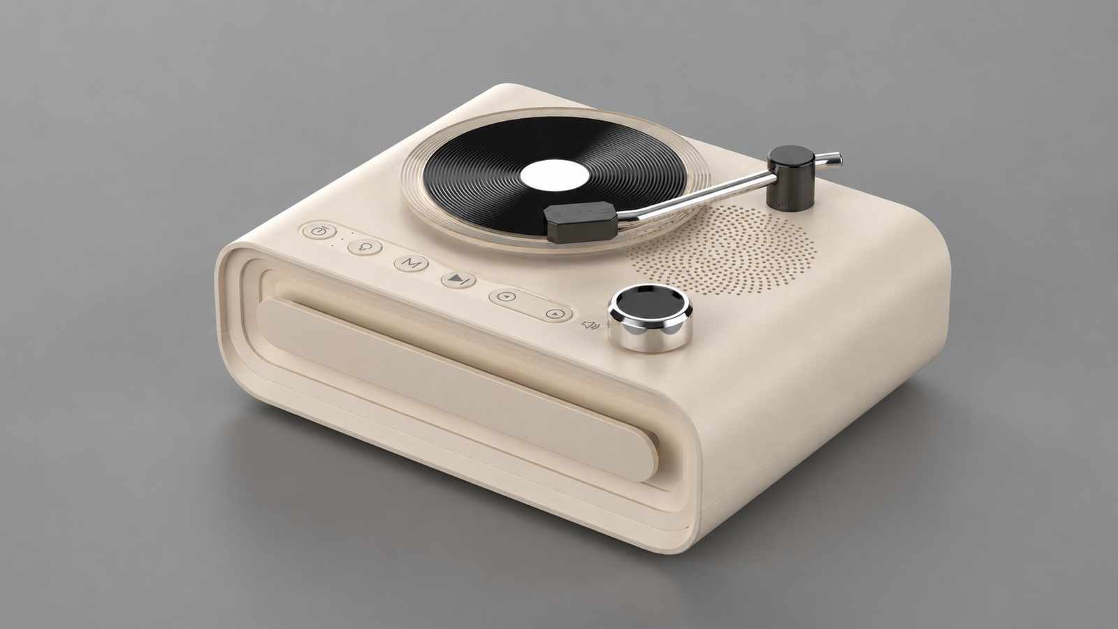 Neutral product view of the integrated Vinyl Ambient Speaker